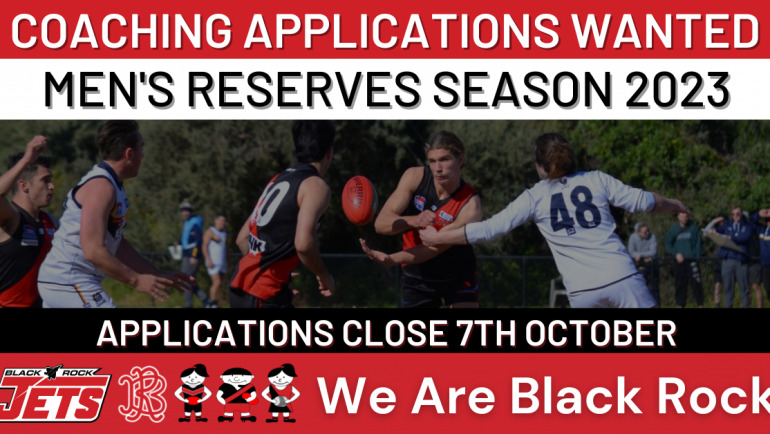 Seeking Applications for Reserves Football Coach 2023