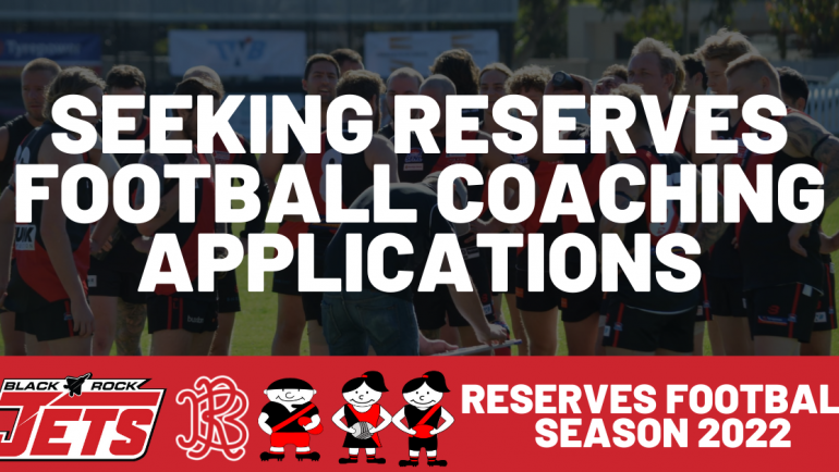 Seeking Applications for Reserves Football Coach 2022