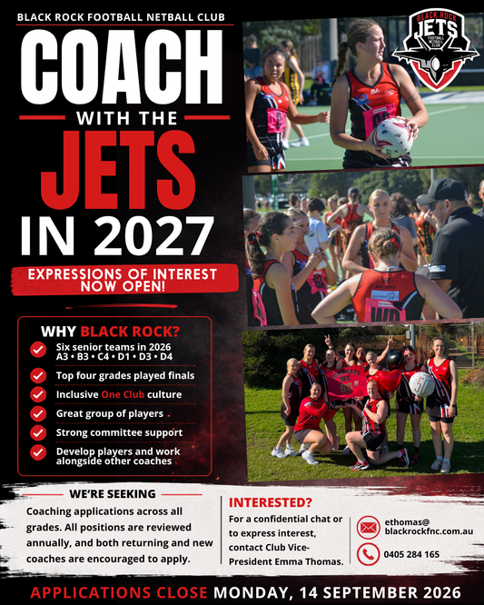 Coach With the Jets in 2027 – Netball Coaching Applications Now Open
