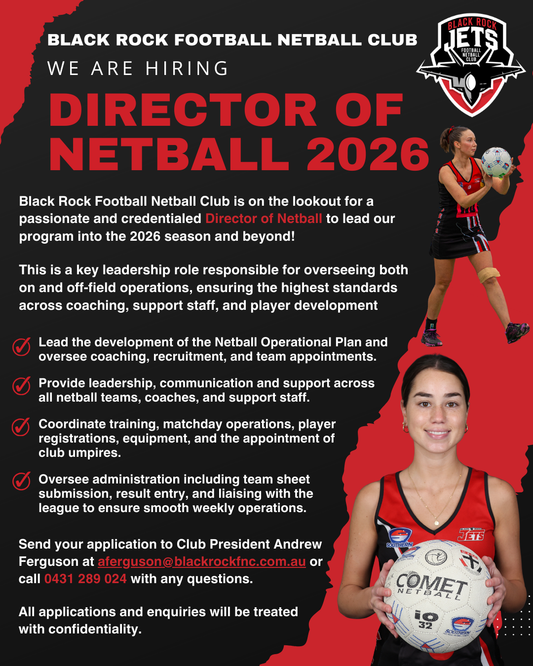 We’re Hiring – Director of Netball 2026