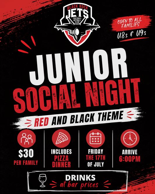 Black Rock Jets Junior Social Night – Family Ticket